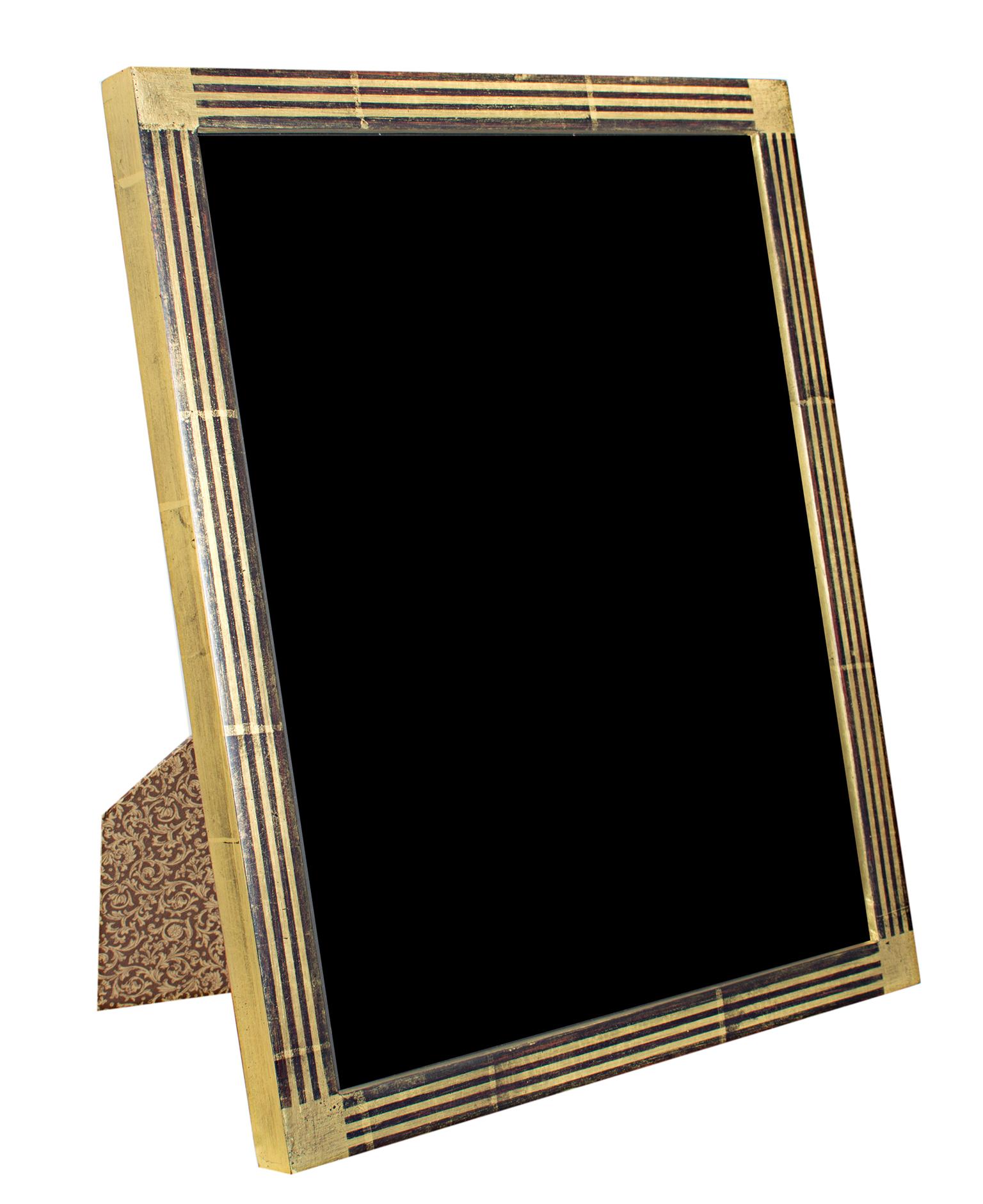 "Handmade 22K Gold Leaf Photo Frame, " Wood 8 x 10 in created in Romania