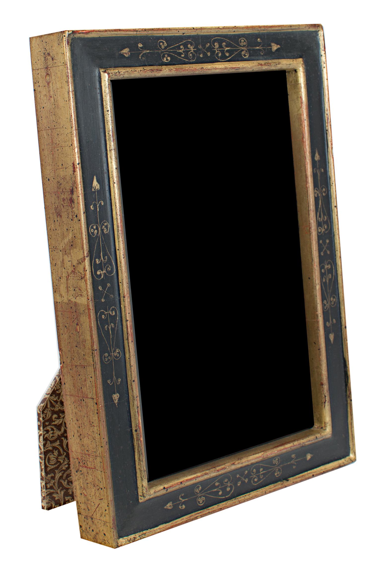 "Handmade 22K Gold Leaf Photo Frame, " Wood 4 x 6 in created by Romania