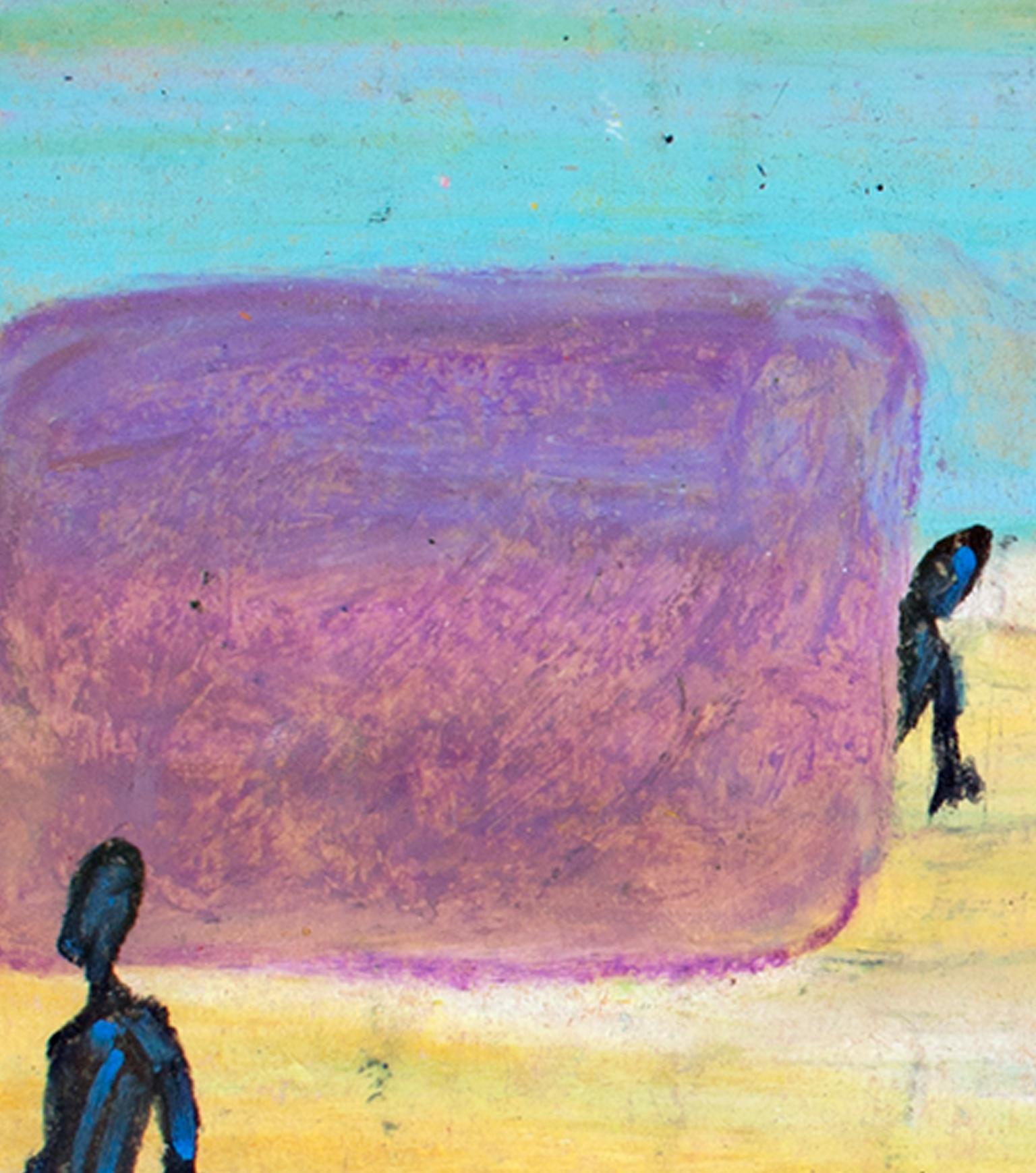 Territory, „ Oil Pastel on Grocery Bag“, signiert von Reginald K. Gee im Angebot 2