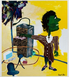 "The File", acrilico su carta pergamena firmato da Reginald K. Gee
