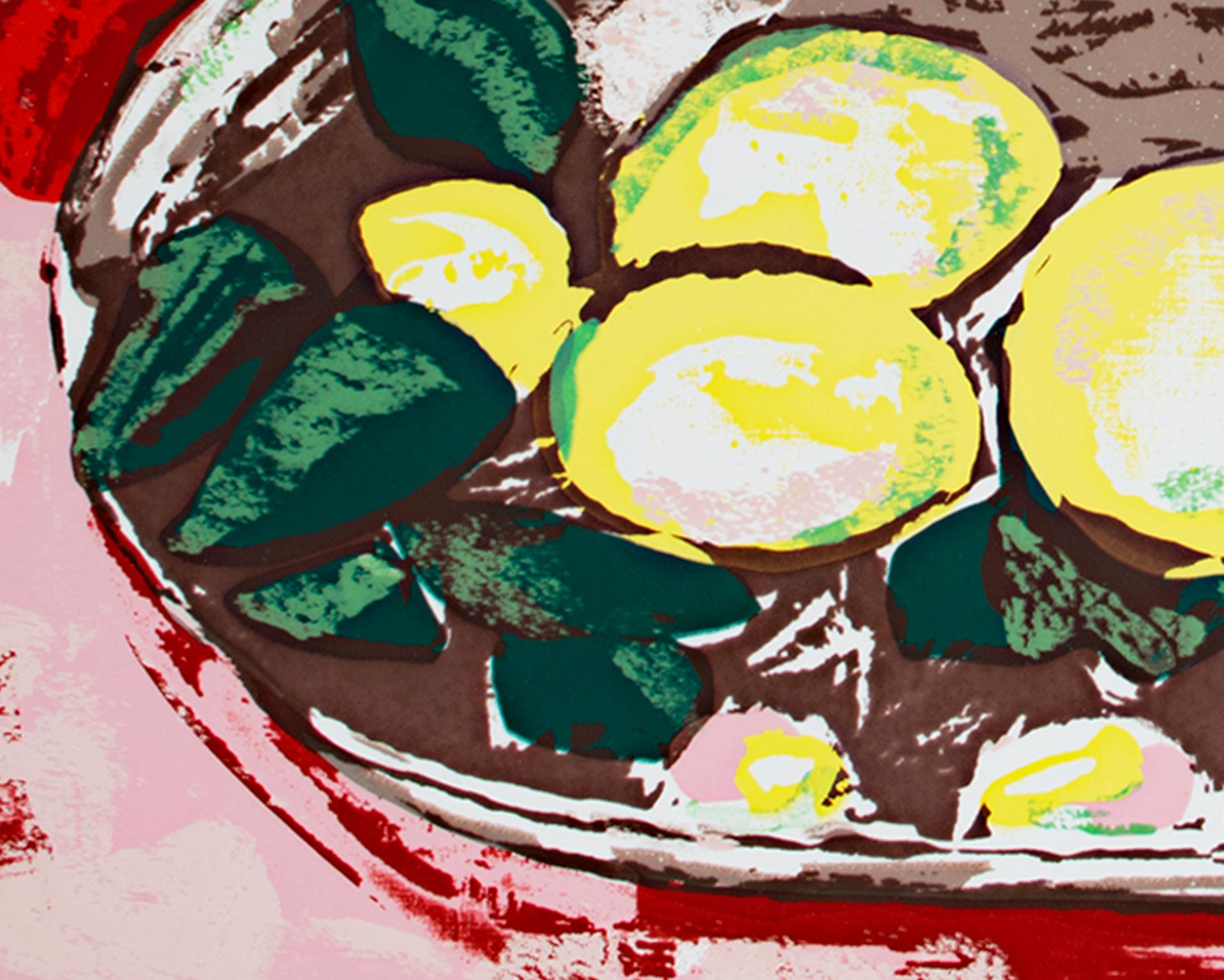 « Légons sur une assiette en étain », émail porcelaine sur acier d'après Henri Matisse - Moderne Art par (after) Henri Matisse