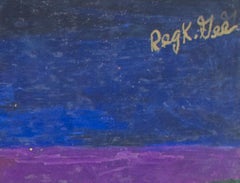 "Rebecca Island Getaway", pastello a olio su tavola di stracci firmato da Reginald K. Gee