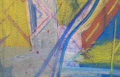 "Un poco más de esos cepillos de dientes - Parte 2, " Pastel al óleo abstracto de Reggie K. Gee