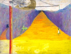 "Piensa en Kate otra vez", dibujo surrealista a pastel y tinta de Reginald K. Gee