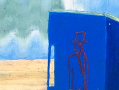 "Il Desert Inn all'ora di chiusura", pastello a olio su tavola firmato da Reginald K. Gee