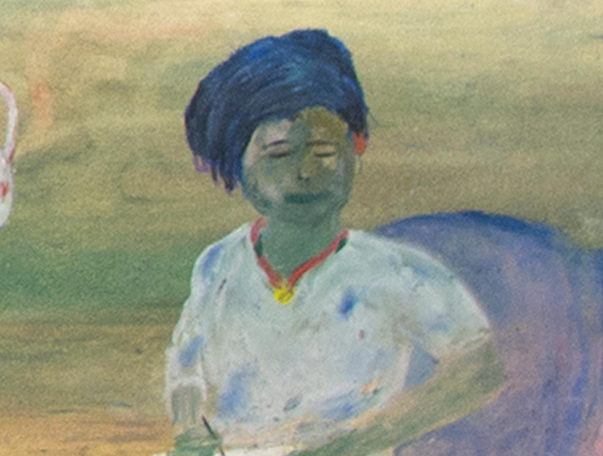 « The Desert Inn at Closing Time », peinture à l'huile sur panneau signée par Reginald K. Gee en vente 2