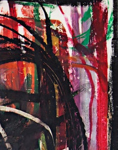 ""I Need Her Badly Now", abstraktes, gestisches Pastell auf Papier von Reginald K. Gee