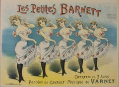 "Les Petites Barnett," Original Color Lithograph Poster by Charles Levy