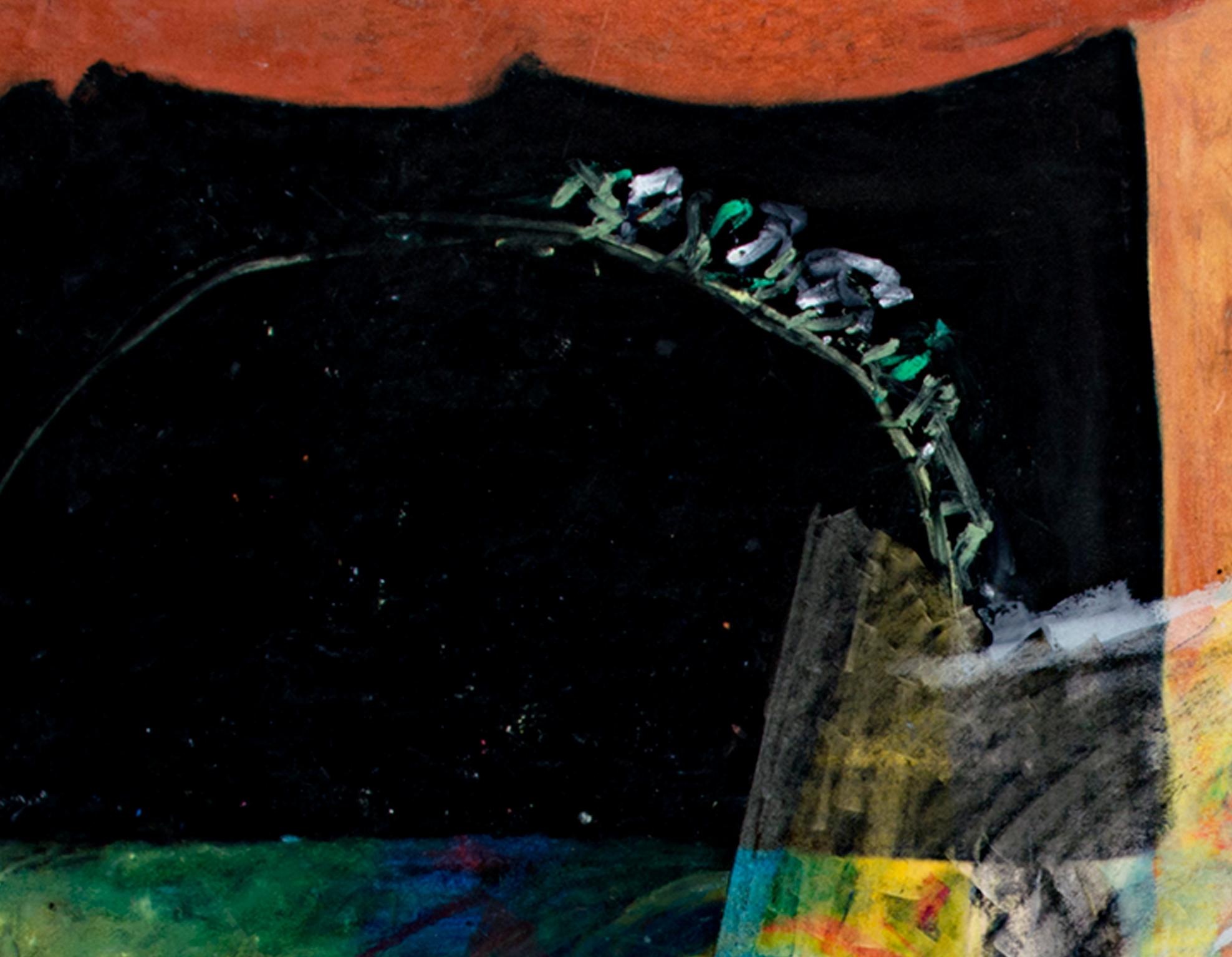 « Hand, Face with Space », Pastel d'huile signé par Reginald K. Gee en vente 4