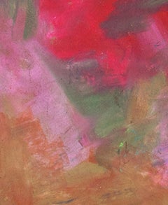 "The Ruby Corner, " Oil Pastel on Grocery Bag signed by Reginald K. Gee