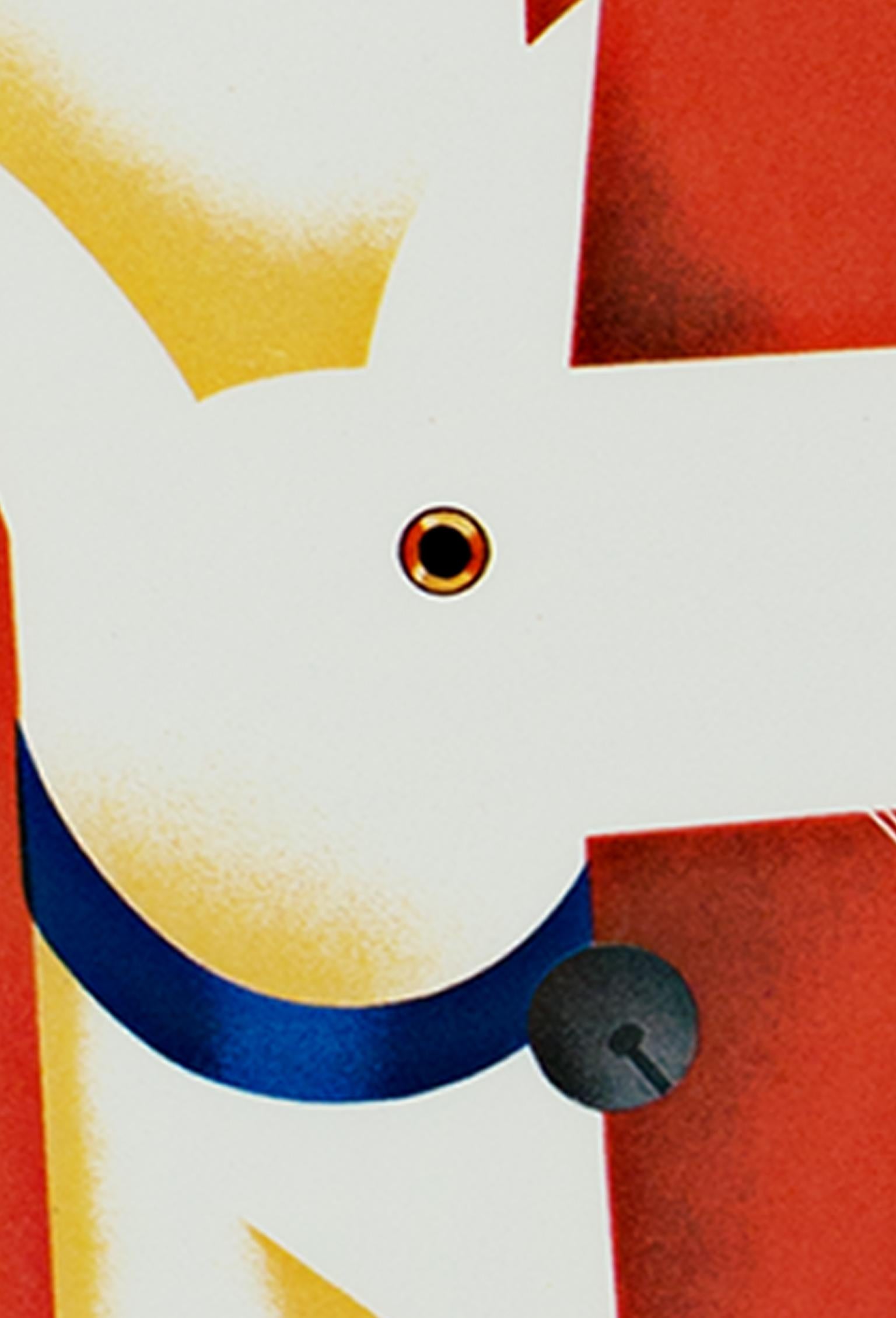 „Barbisio, Hund und Hut“ Lithographie-Plakat von Giovanni Mingozzi im Angebot 4