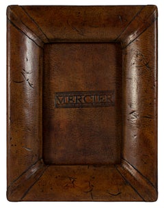 "Peruvian Frame, " Leather & Wood 4" x 6" Photograph Frame 