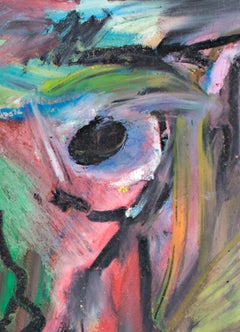 "Tarkan, " Portrait Oil Pastel Drawing on a Paper Bag by Reginald K. Ge