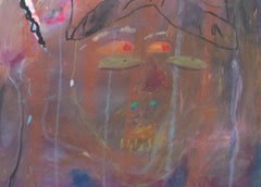 „Man, wie wussten sie mich?“ Öl pastellfarben auf Illustrationskarton von Reginald K. Gee