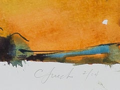 « Backyard Abstractions », aquarelle de paysage sur papier signée par Craig Lueck