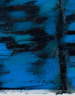 Contemporary expressionist bunte Gouache Malerei Pastell Blumen Pflanzen Wasser