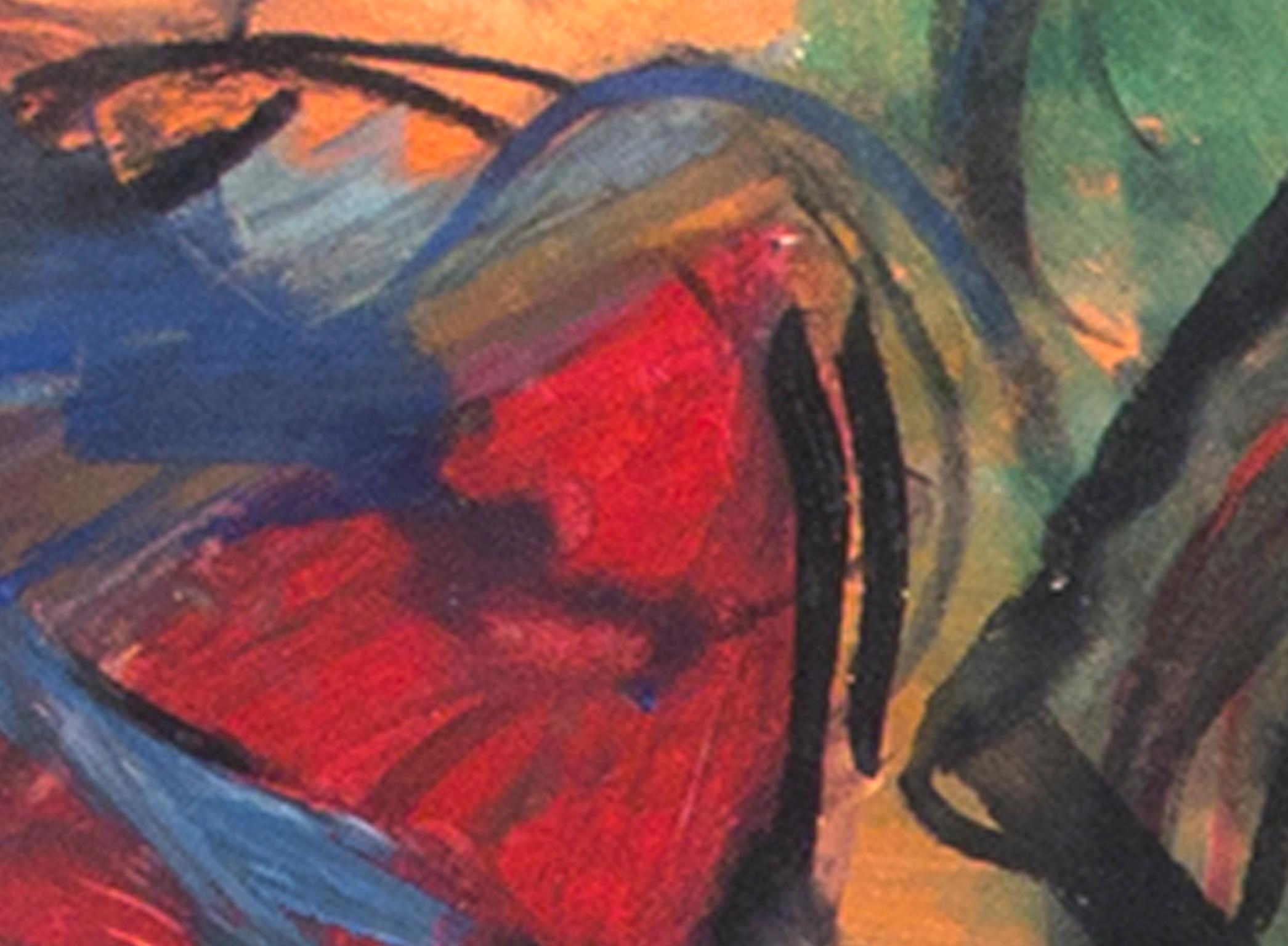 « Points Further Absent Vegetation », Pastel d'huile signé par Reginald K. Gee en vente 3