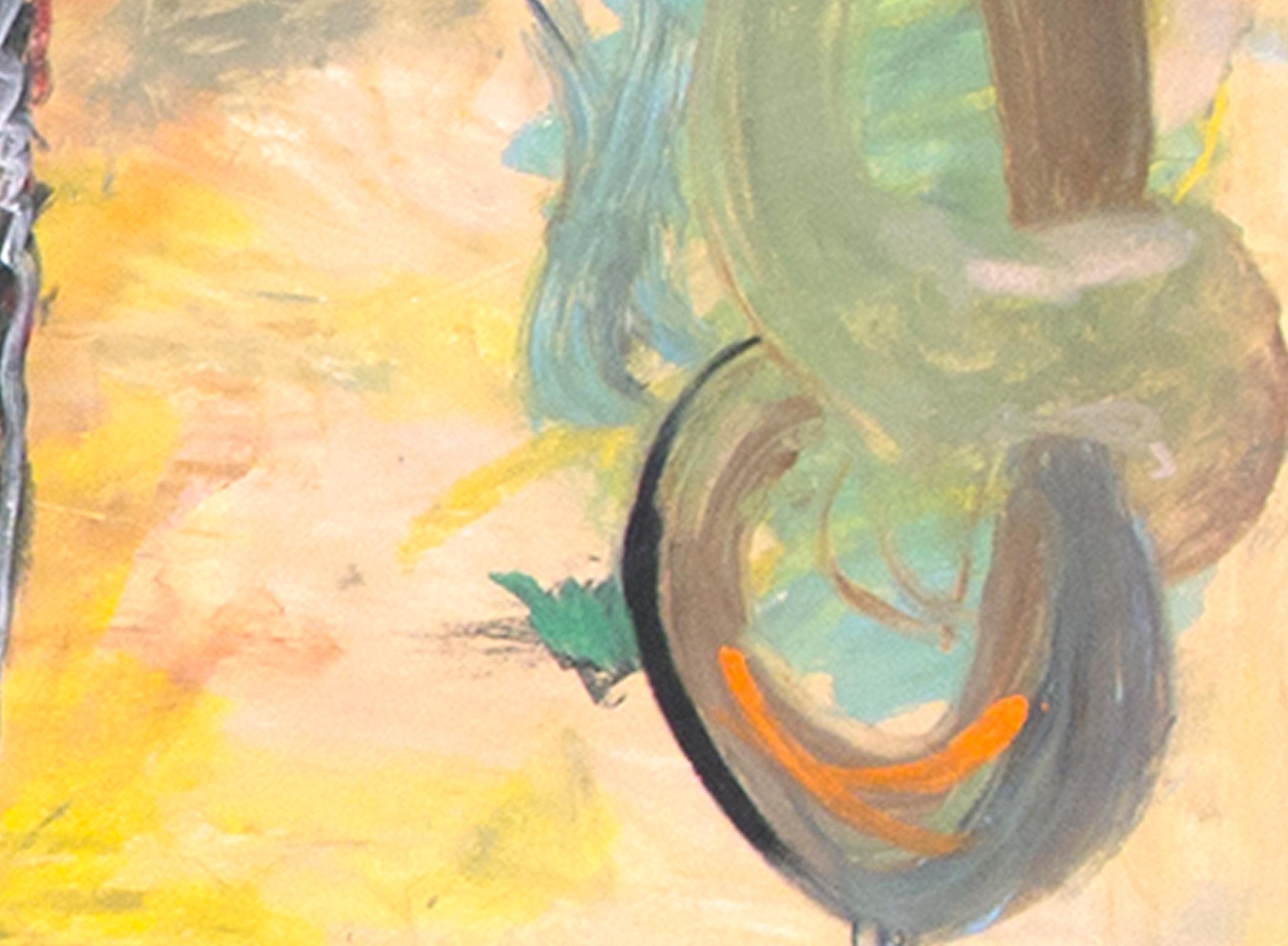 « Points Further Absent Vegetation », Pastel d'huile signé par Reginald K. Gee en vente 5