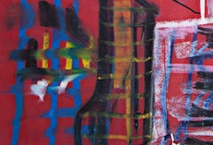 "Raw Sidyska, " Skyline Oil Pastel Drawing on Paper signed by Reginald K. Gee