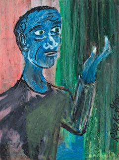 "The Wonder of Human Hand," Pastel Portrait on Paper signed by Reginald K. Gee