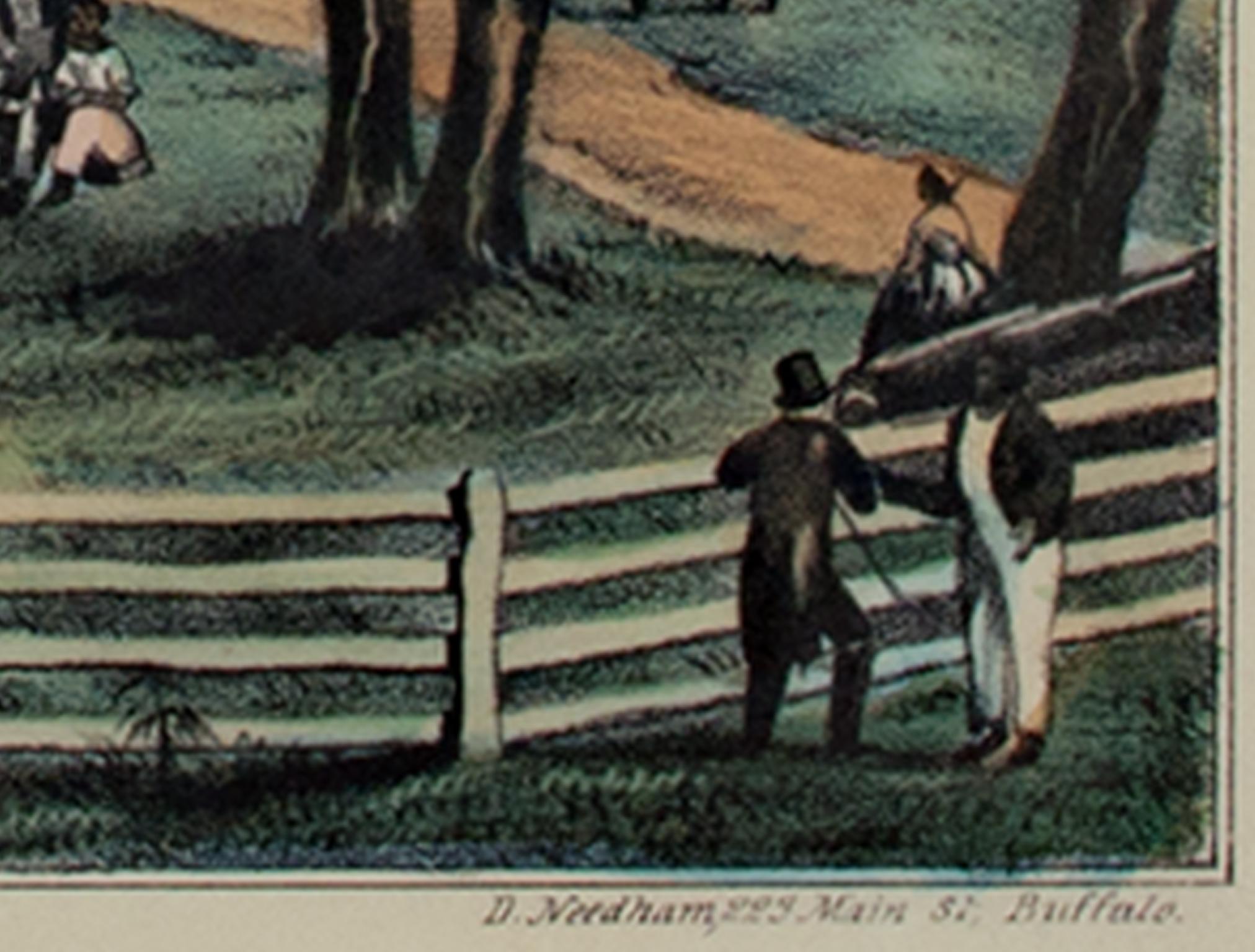 „Birthplace of Henry Clay, Hanover County, VA,“ Lithographie von Kelloggs & Thayer im Angebot 1