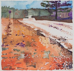 "Road I Travel #6, " Giclee Print after Watercolor Painting signed by Kevin Knopp