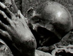 "Milano, Italia, " Statua di nudo Stampa alla gelatina d'argento firmata da Philip Krejcarek