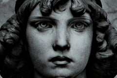 "Genova, Italia, " Statua di angelo Foto alla gelatina d'argento di Philip Krejcarek