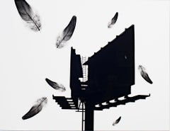 "Hoarding," Digital Black & White Photograph Print by Philip Krejcarek