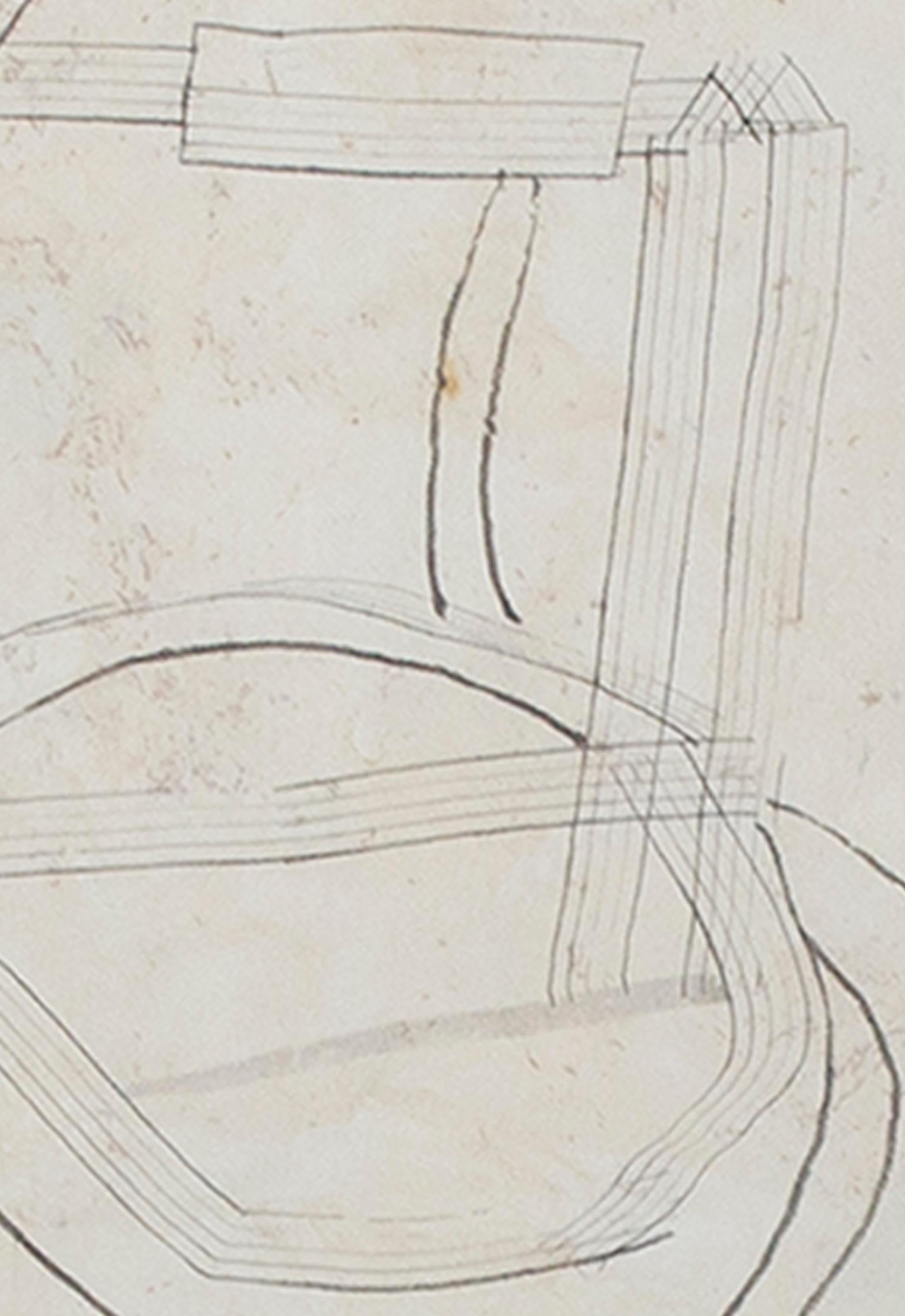 « Ancient Desert Rabbit », encre sur papier fait main signée par Miguel Castro Leero - Contemporain Art par Miguel Castro Leñero