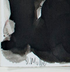 "Holy Hill, " Black & White Ink Painting on Paper signed by Dan Muller