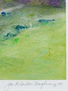 "Crossroads A-38, " Pastel Landscape signed by Jan Richardson-Baughman