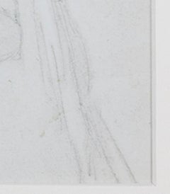 "Woman Carrying Purse, " Watercolor & Graphite on Paper by Hannah de Rothschild