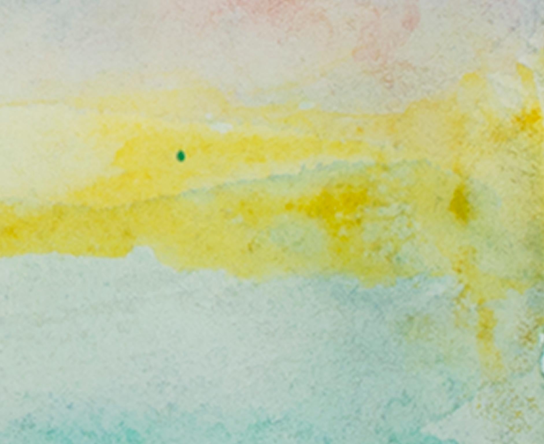 „Beaver Lake Sunset November 11. November 1996“, Original-Aquarell signiert von David Barnett im Angebot 3