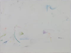 « Paysage avec pont », aquarelle abstraite originale signée par David Barnett 