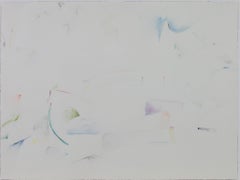 "Landscape with Bridge, " Original Abstract Watercolor signed by David Barnett