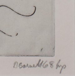 « Line Study #2, », gravure abstraite originale signée par David Barnett
