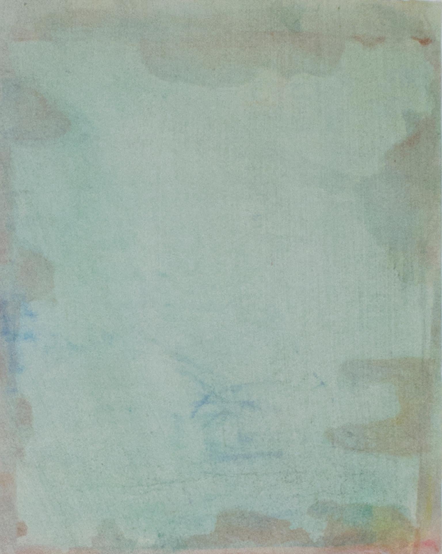 „Dream Window“, Original abstraktes Aquarell mit abstraktem Farbfeld, signiert (Zeitgenössisch), Art, von David Barnett