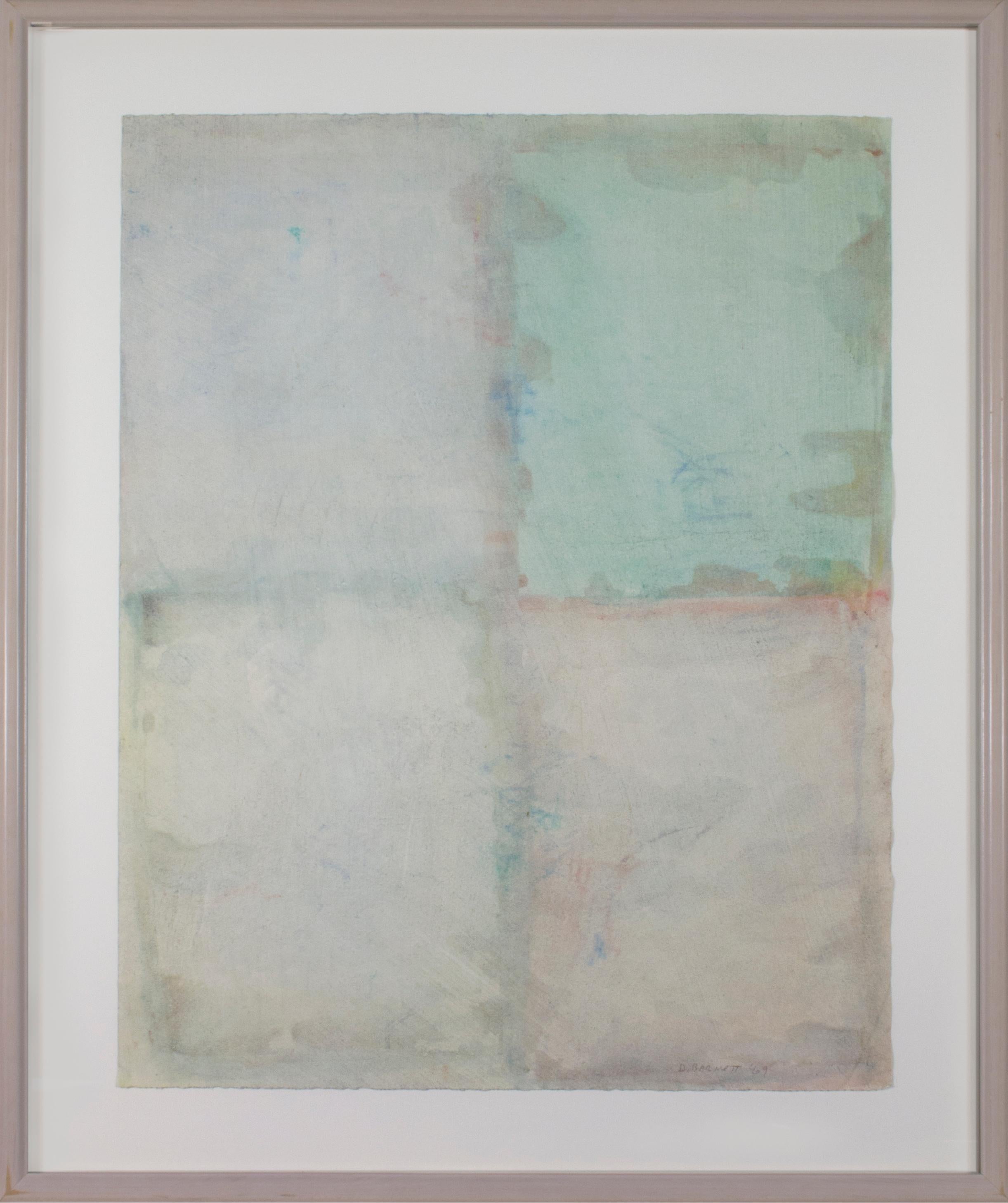 „“Dream Window“, abstraktes Aquarell im abstrakten Farbfeld, signiert von David Barnett im Angebot 6