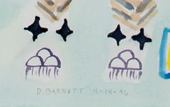 "Morph Dog Series: Kachina, " Original Watercolor signed by David Barnett