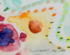 "Morph Dogs Celebrate Chinese New Year, " Watercolor signed by David Barnett