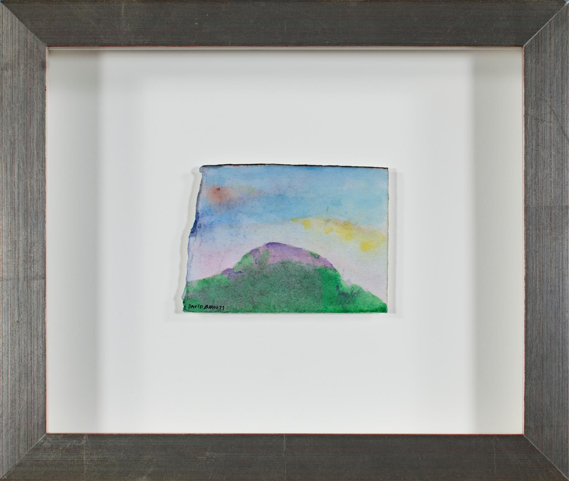 « Purple Mountain Majesty », aquarelle et technique mixte signée par David Barnett en vente 3