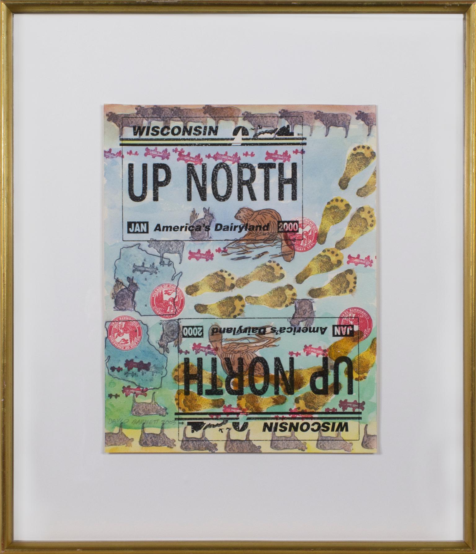 „Up North Reflections“, Original Aquarell und Tusche, signiert von David Barnett im Angebot 4