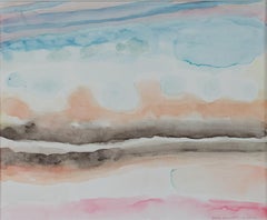 "Southwester Clouds and Sky I, " Original Watercolor signed by David Barnett