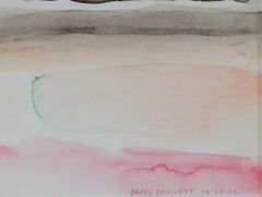 "Nubes y cielo del Suroeste I, " Acuarela original firmada por David Barnett