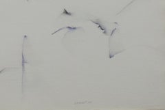 "Lake Michigan Rocky Shore" Original Abstract Watercolor signed by David Barnett