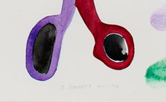 "Serie Morph Dog: Maschera d'artista con fuochi d'artificio", acquerello di David Barnett