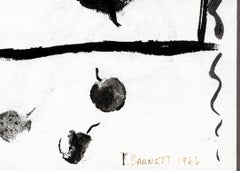 "Cherries, Persimmons, & Pears, " Original Ink Drawing signed by David Barnett