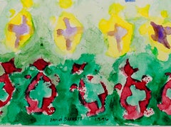 « Morph Dog Series: Kite Fly-in III, », aquarelle originale signée