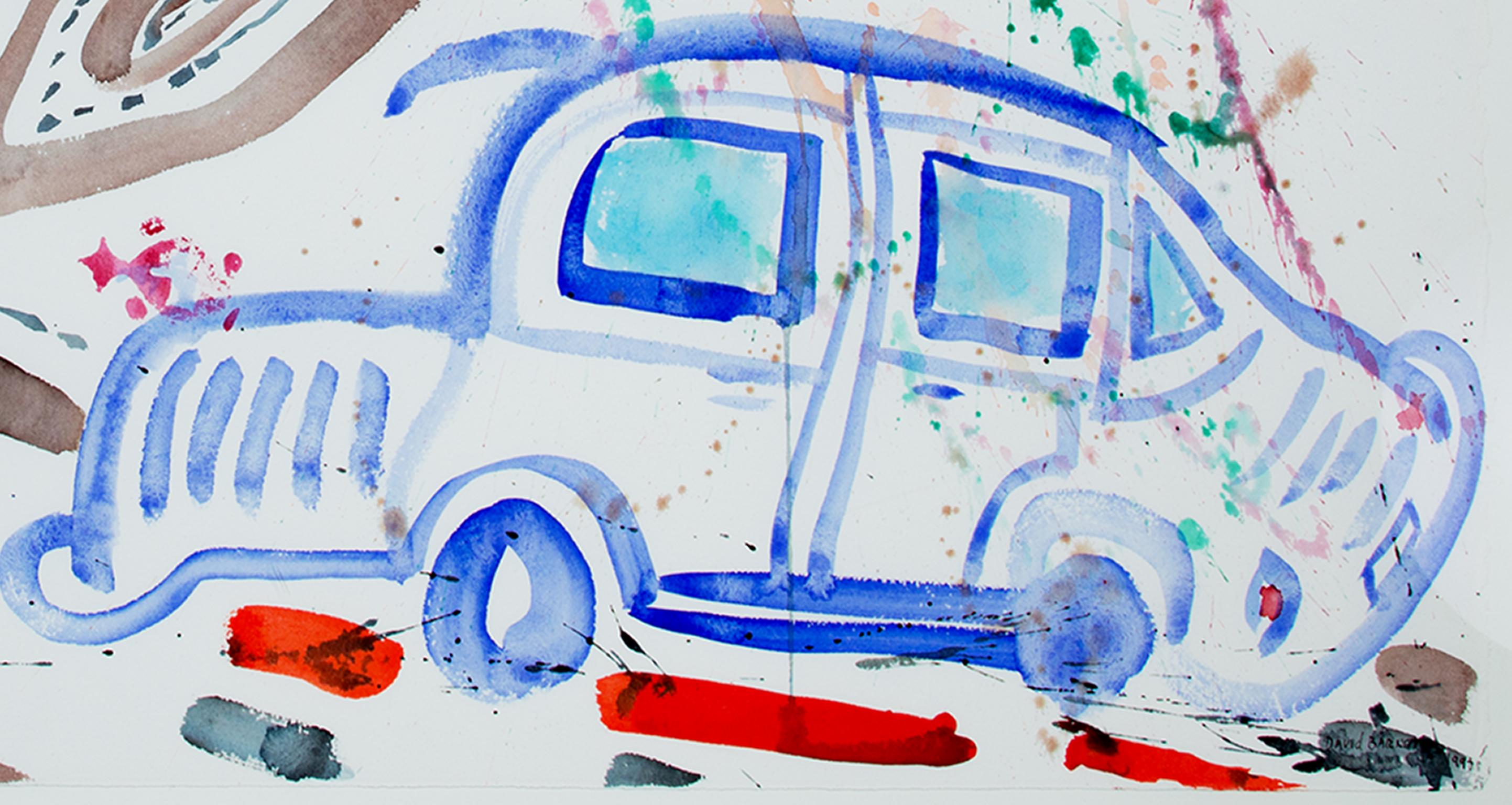 „Radiator Trouble - Artist Convergence-“, „ Original-Aquarell von David Barnett im Angebot 4
